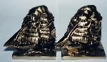 TALL SHIP BOOKENDS
