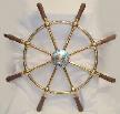 BRASS SHIP WHEEL
