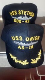 USN SHIP BALL CAPS